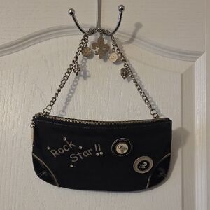 VINTAGE KATHY BLACK CHAIN STRAP BAG